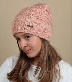 Pink girls beanie Tara sloppy girls bloom